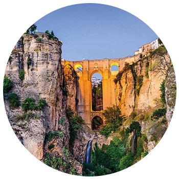 Ilustrasi destinasi Spanyol–Andalusia dari materi Zhafirah