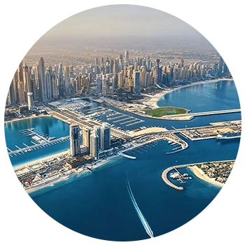 Ilustrasi destinasi Dubai / Abu Dhabi dari materi Zhafirah