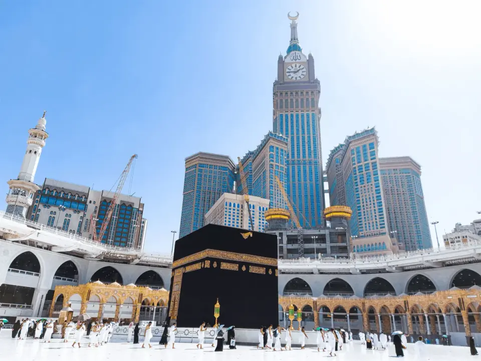 Kaabah di pelataran Masjidil Haram, Makkah
