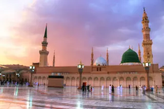 Kubah hijau Masjid Nabawi